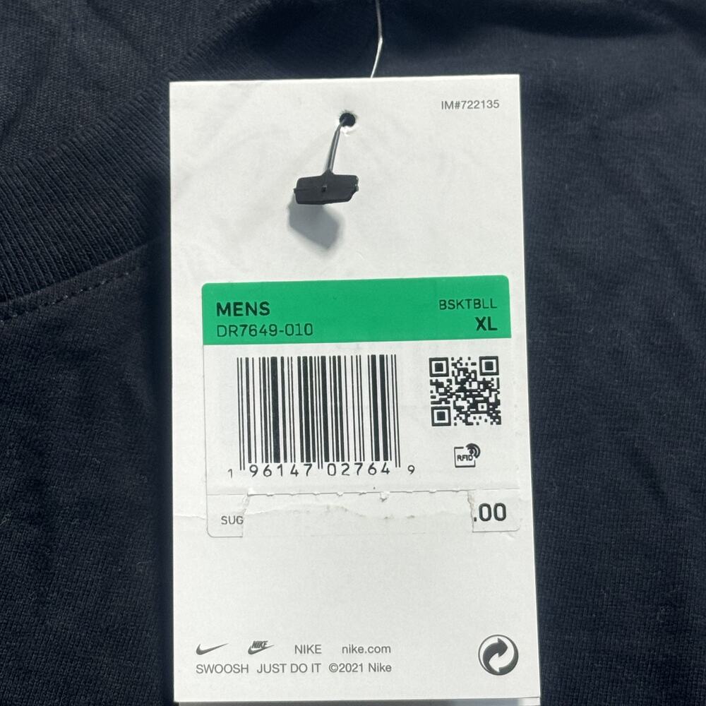 Nike KY Dri-Fit BasketBall Men‎ Sz XL  Black Brand New - Picture 4 of 8